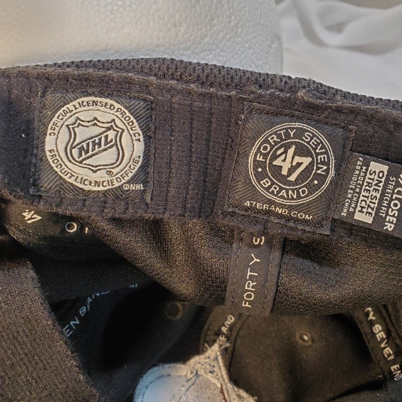 Forty Seven Brand Colorado Avalance Black Baseball Cap One Size Stretch Fit NLH - Picture 4 of 5